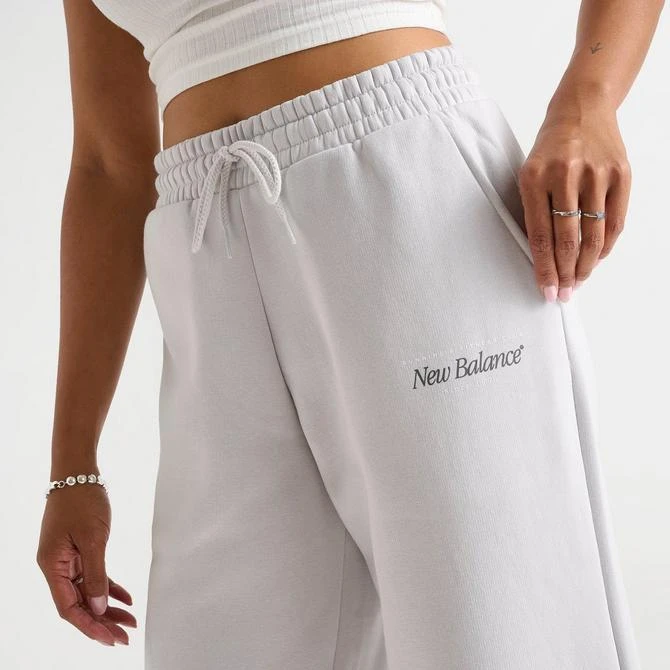 New Balance Women's New Balance Script Wide Leg Fleece Pants 5