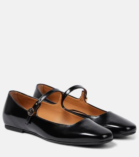 Tod's Polished leather Mary Jane flats 1