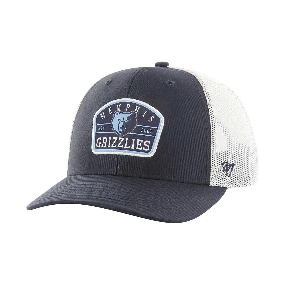 '47 Brand Men's Navy Memphis Grizzlies Semi Patch Trucker Adjustable Hat