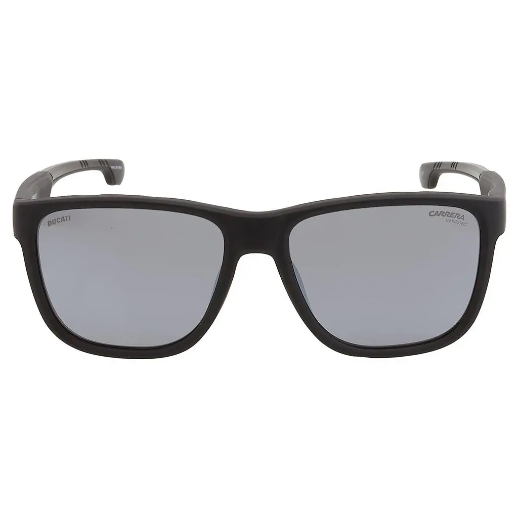 Carrera Silver Mirror Square Men's Sunglasses CARRERA DUCATI 003/S 008A/T4 57