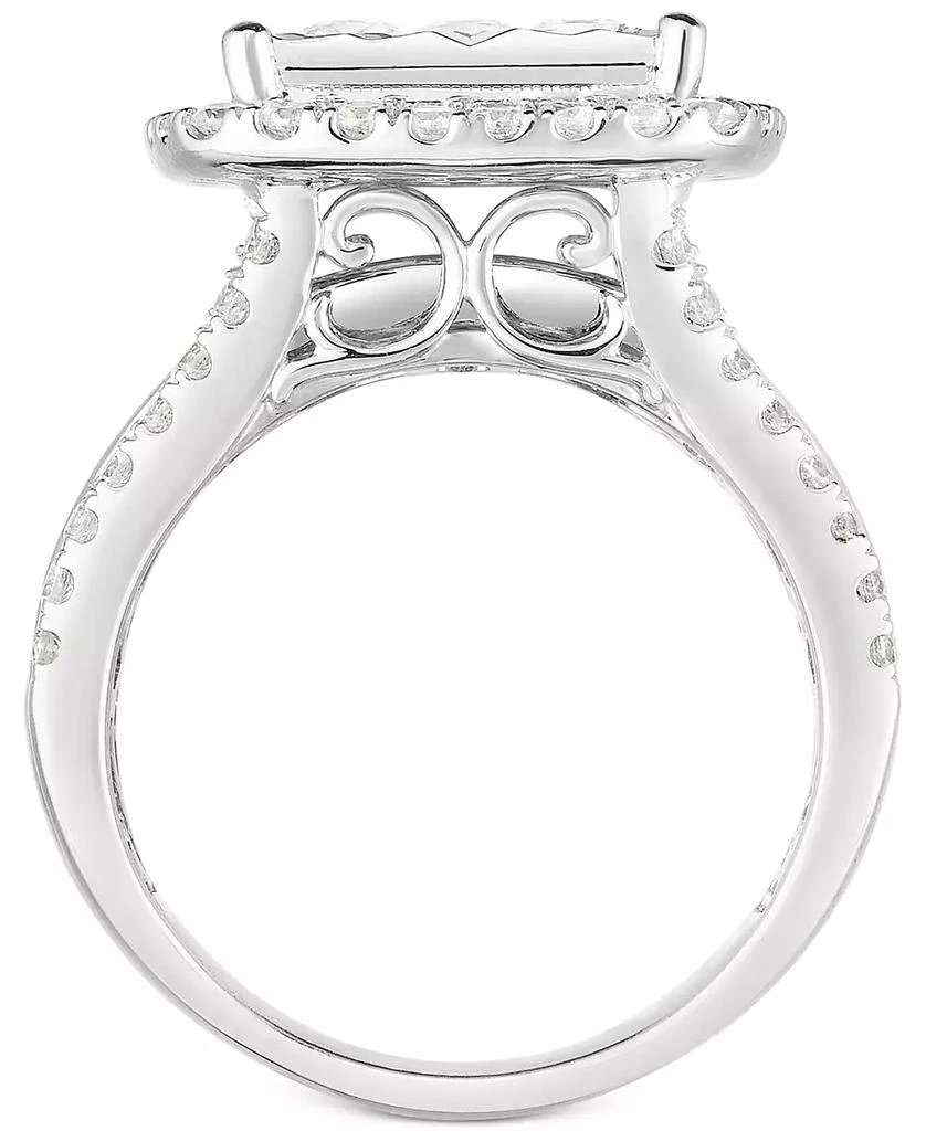 TruMiracle TruMiracle™ Diamond Halo Cluster Engagement Ring (3 ct. t.w.) in 10k White Gold 3
