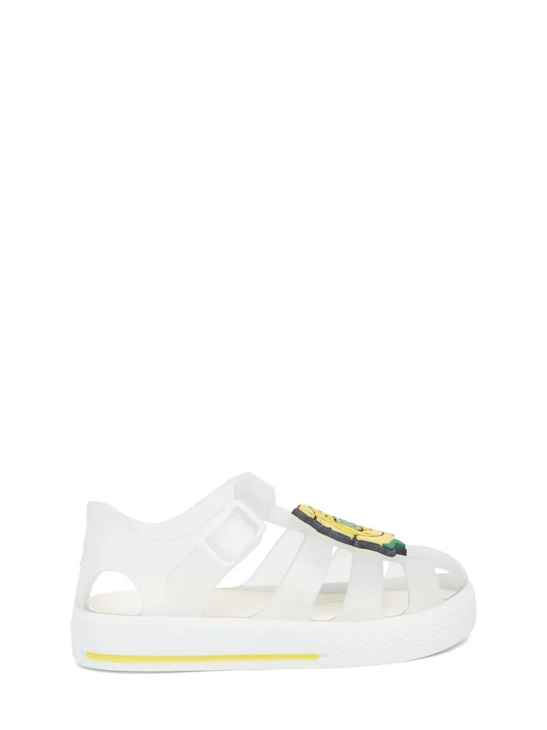 Dolce & Gabbana Logo Flower Jelly Sandals 1