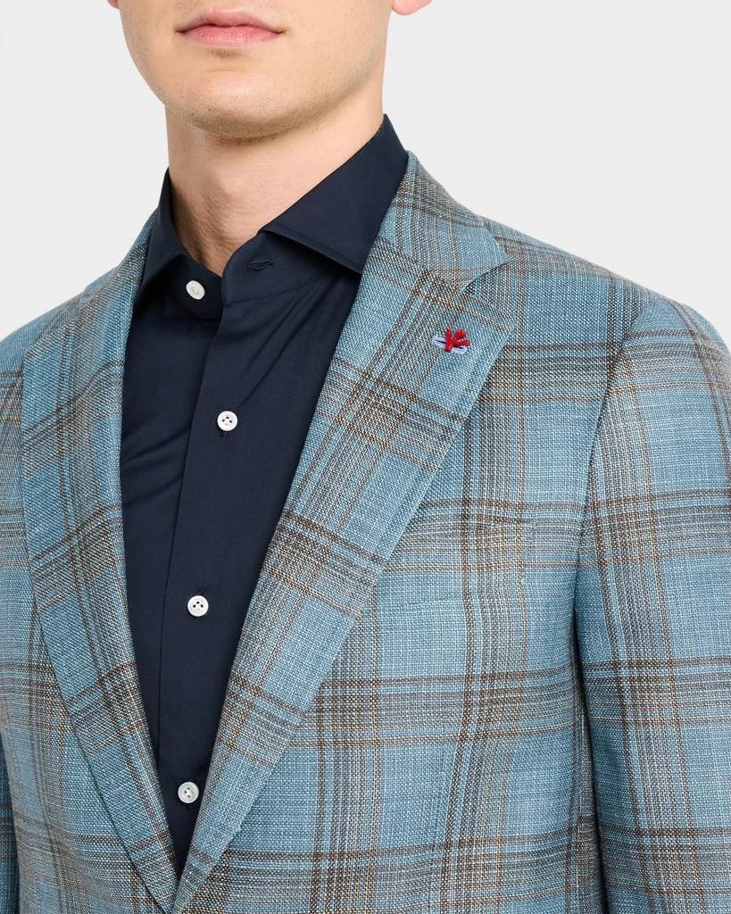 Isaia Men's Wool-Blend Plaid Sport Coat 7