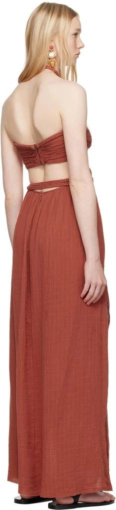 Isabel Marant Orange Justine Maxi Dress 3