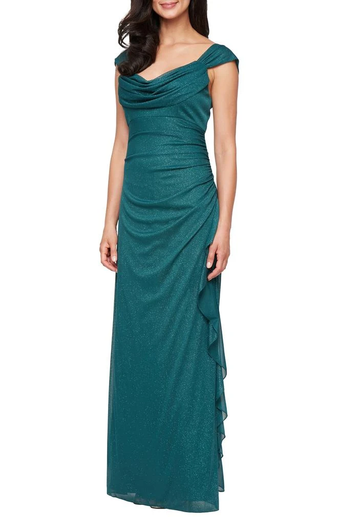 dylan & davids long sleeve formal fitted evening dress Dylan & Davids Long Sleeve Sequin Formal Hand Beaded Dress – The Dress  Outlet main image 0