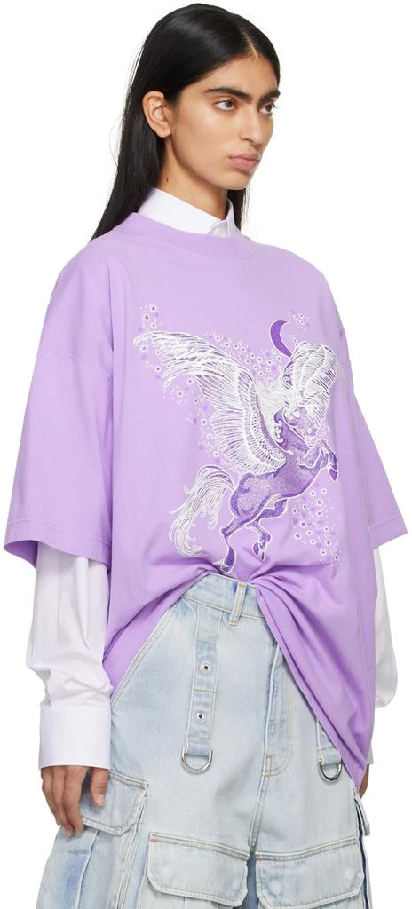Vetements Purple Flying Unicorn T-Shirt 2