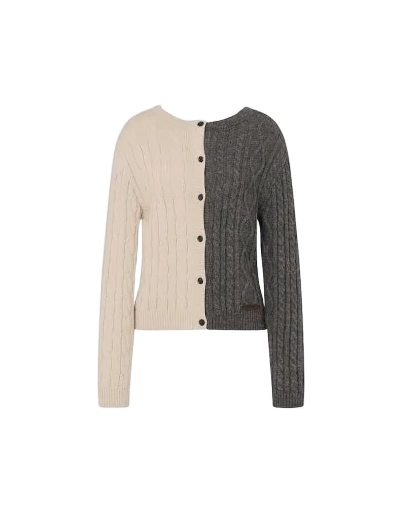 Moschino Two-Tone Cable Knit  Cardigan