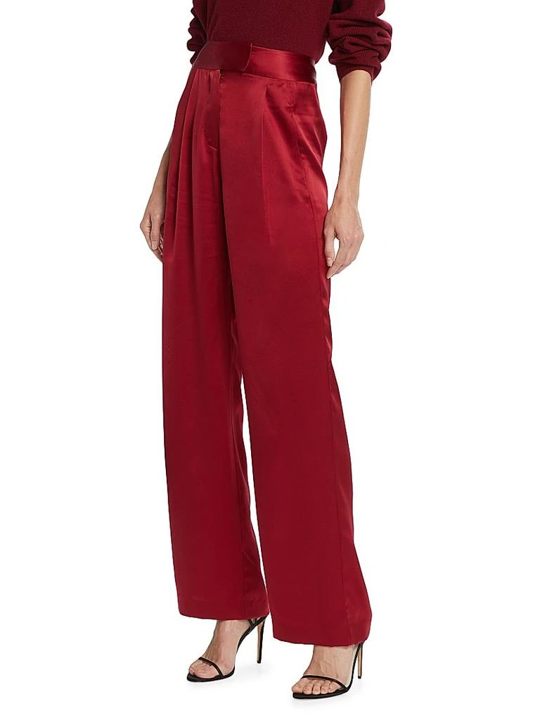The Sei Wide-Leg Silk Trousers 4