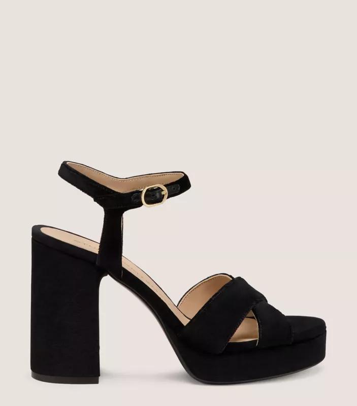 Stuart Weitzman Nudistcurve 35 Block Sandal - Sandals - Free