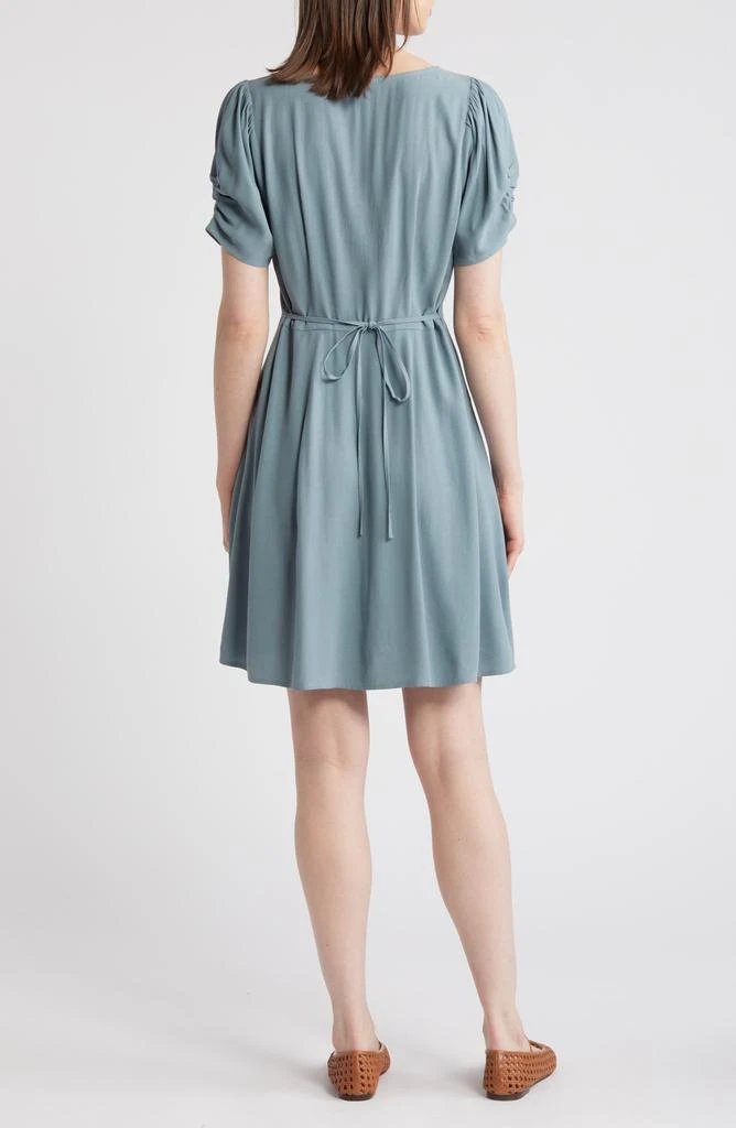 Madewell V-Neck Button-Front Minidress 2