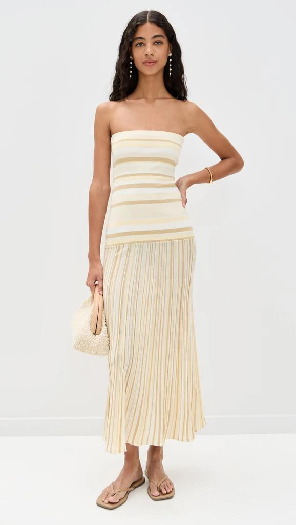 Faithfull the Brand Citara Strapless Dress 1