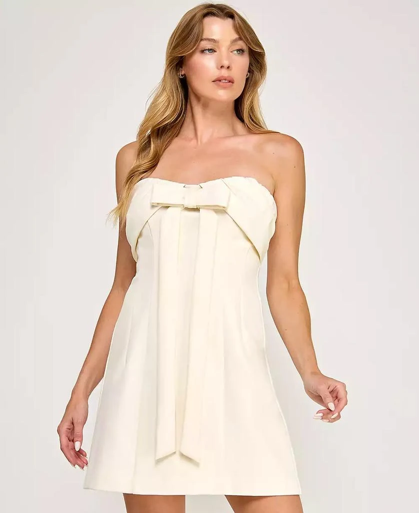juniors mini dress Honeyblossom Floral Tiered Mini Dress Juniors V-Neck Cotton Dress
