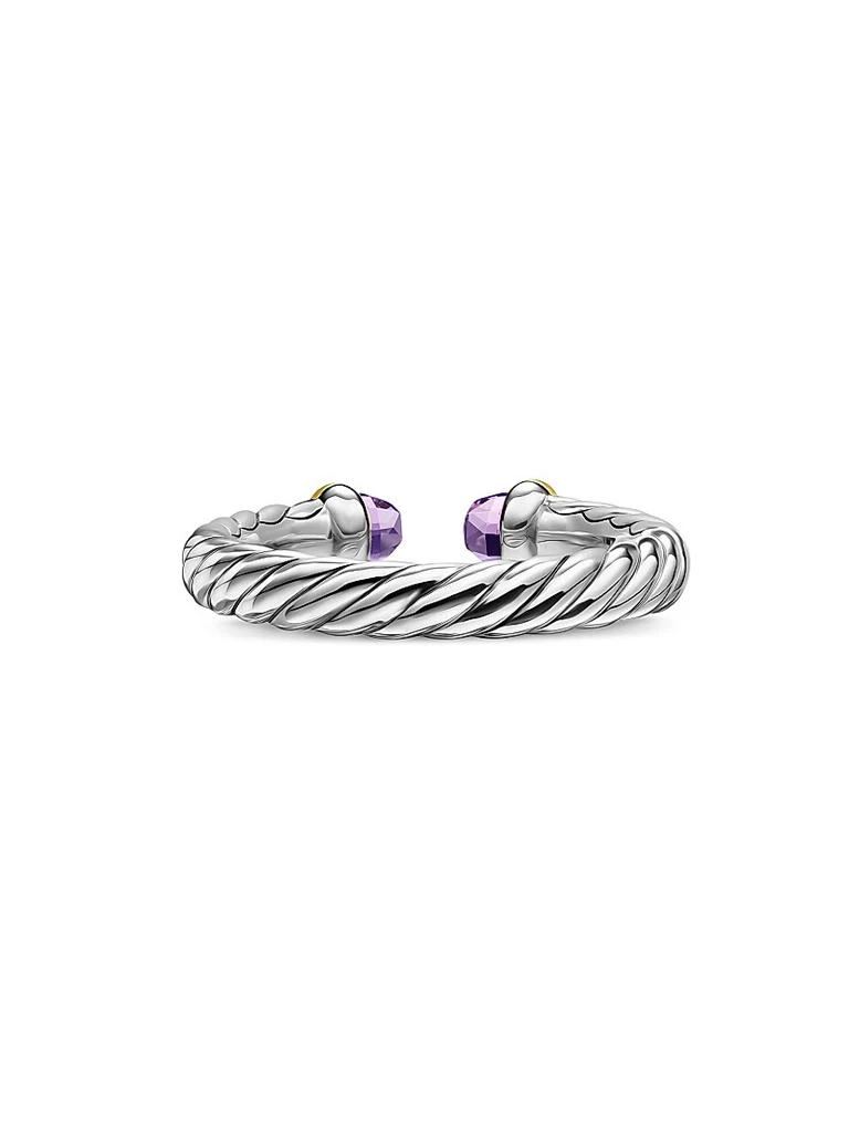 David Yurman Petite Cable Open Ring in Sterling Silver 6
