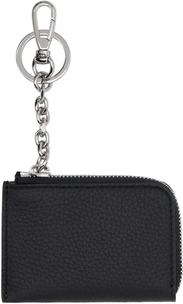 Maison Margiela Black Zip Around Wallet - Wallets - BeyondStyle