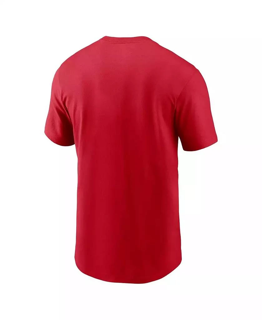 NIKE Men's Red Washington Nationals Fuse Wordmark T-shirt 2