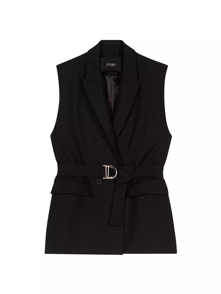 Maje Sleeveless Suit Jacket