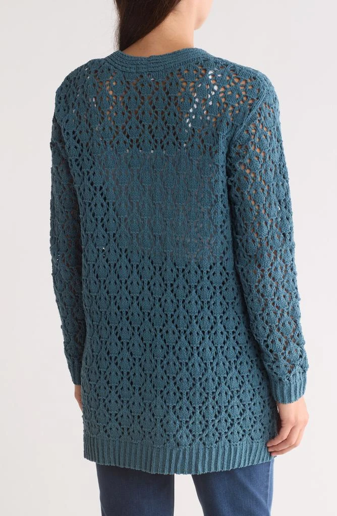 DR2 by Daniel Rainn Chenille Openwork Cardigan 2