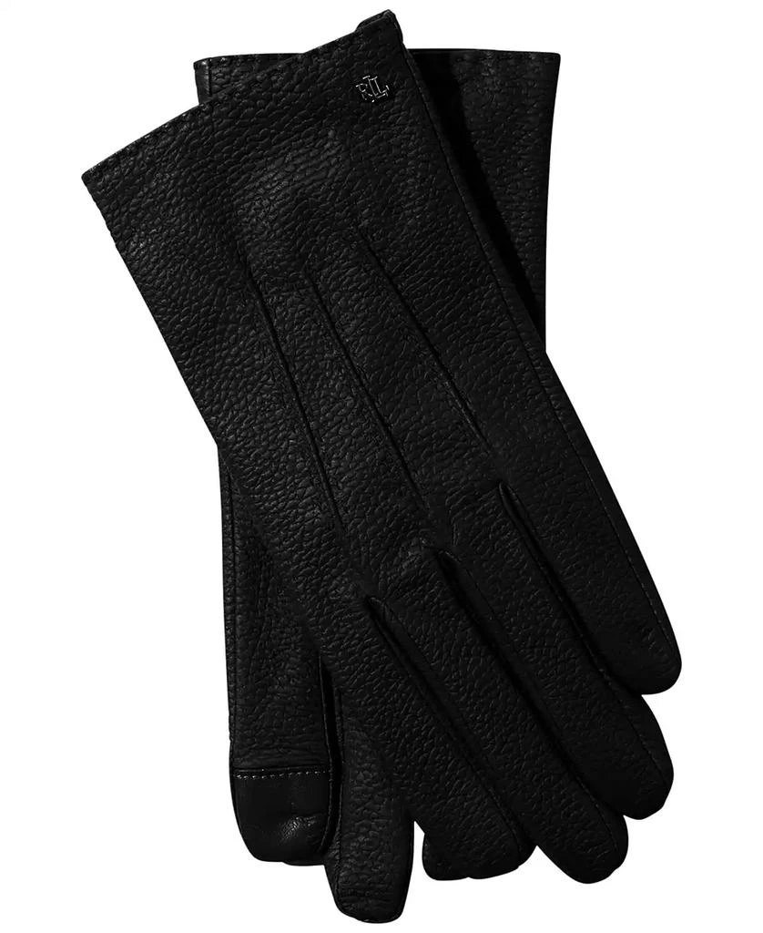 Ralph Lauren Pebble Textured Leather Gloves 1