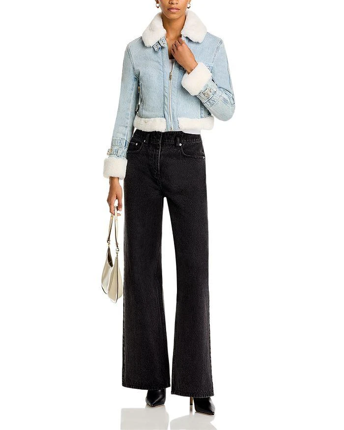 Generation Love Jude Faux Fur Trim Denim Jacket 2