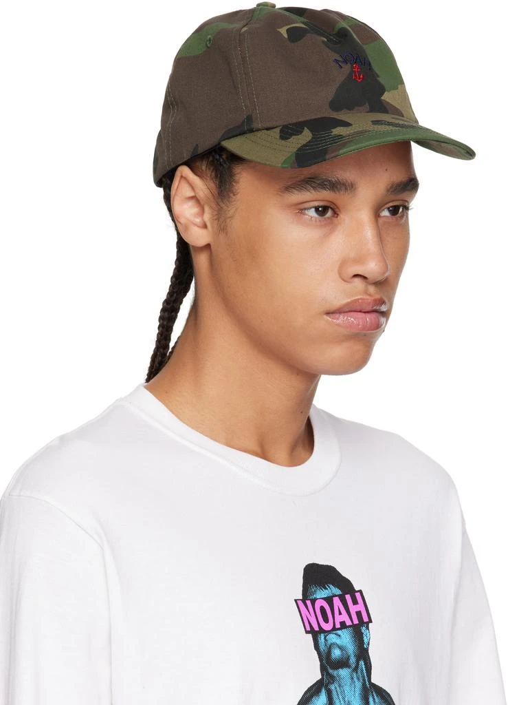 Noah Khaki Anchor Logo 5 Panel Cap 2