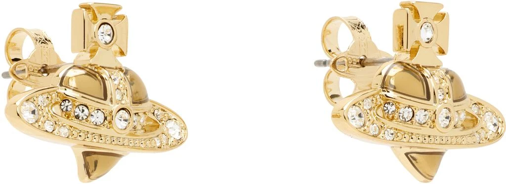Vivienne Westwood New Diamante Heart Earrings 2