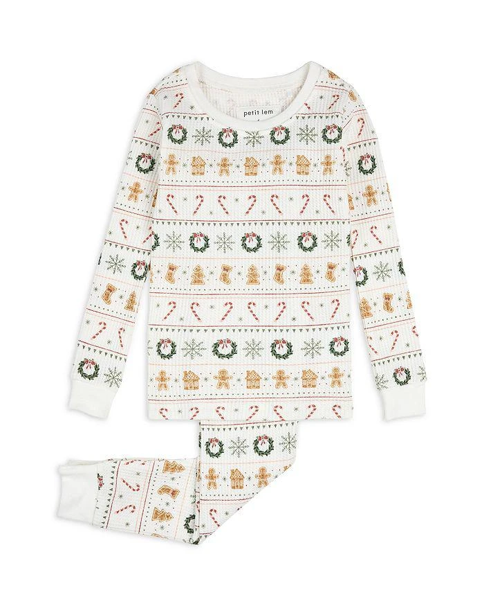 Petit Lem Girls
Holiday Treats Fair Isle Print Thermal Pajama Set - Big Kid