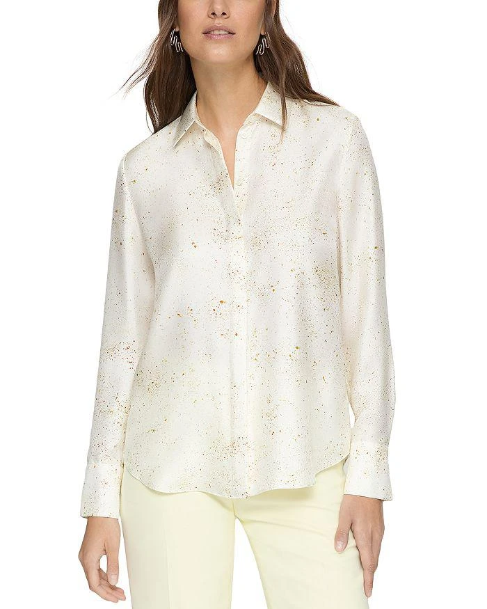 Lafayette 148 New York Scottie Silk Blouse 1