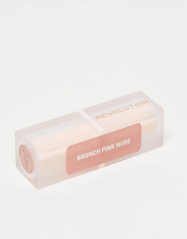 Revolution Revolution Lip Allure Soft Satin Lipstick Brunch Pink Nude 4