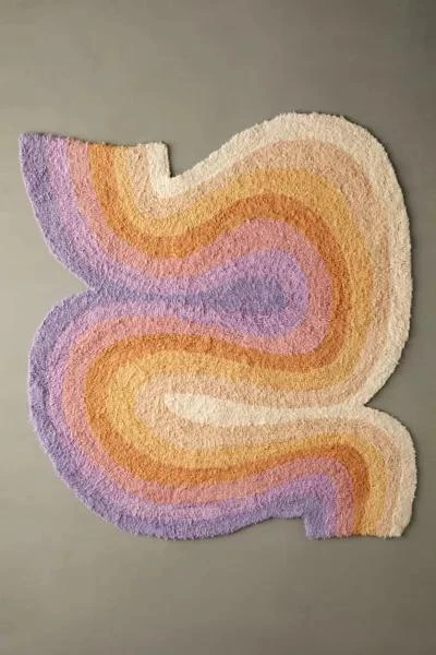 Urban Outfitters Ombre Swirl Shag Rug 2