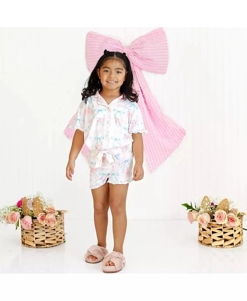 Sweet Wink Toddler Girls Gingham Trellis Lounge Set 2