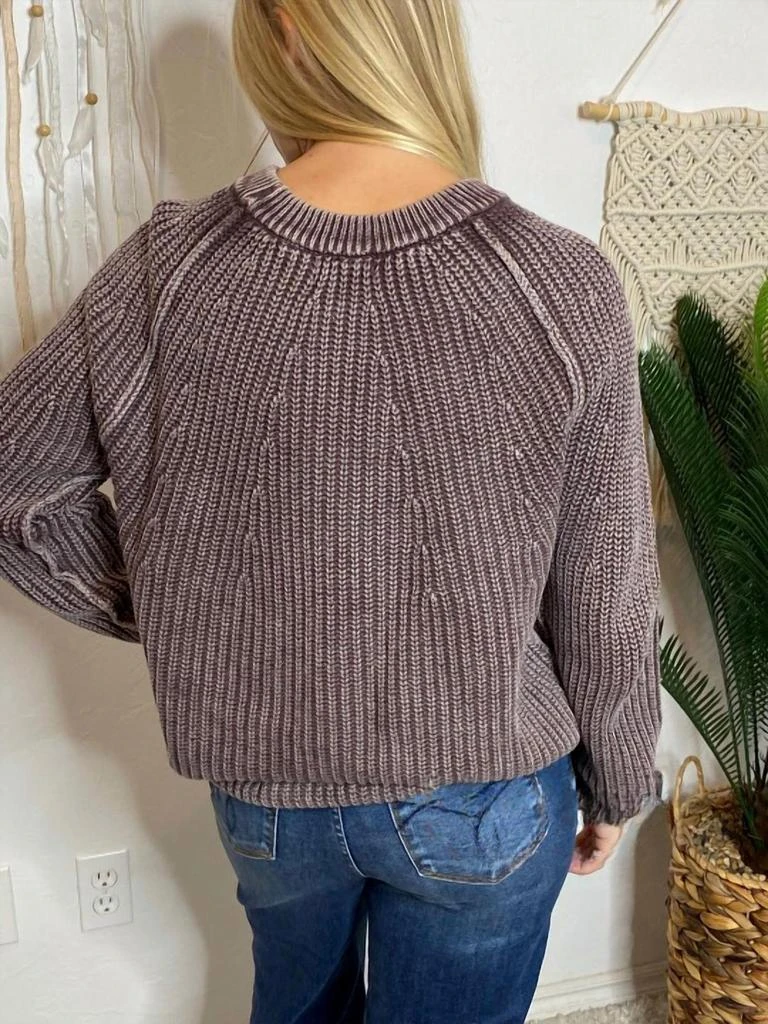 Blu Pepper Blu Pepper - Washed Crewneck Sweater 2