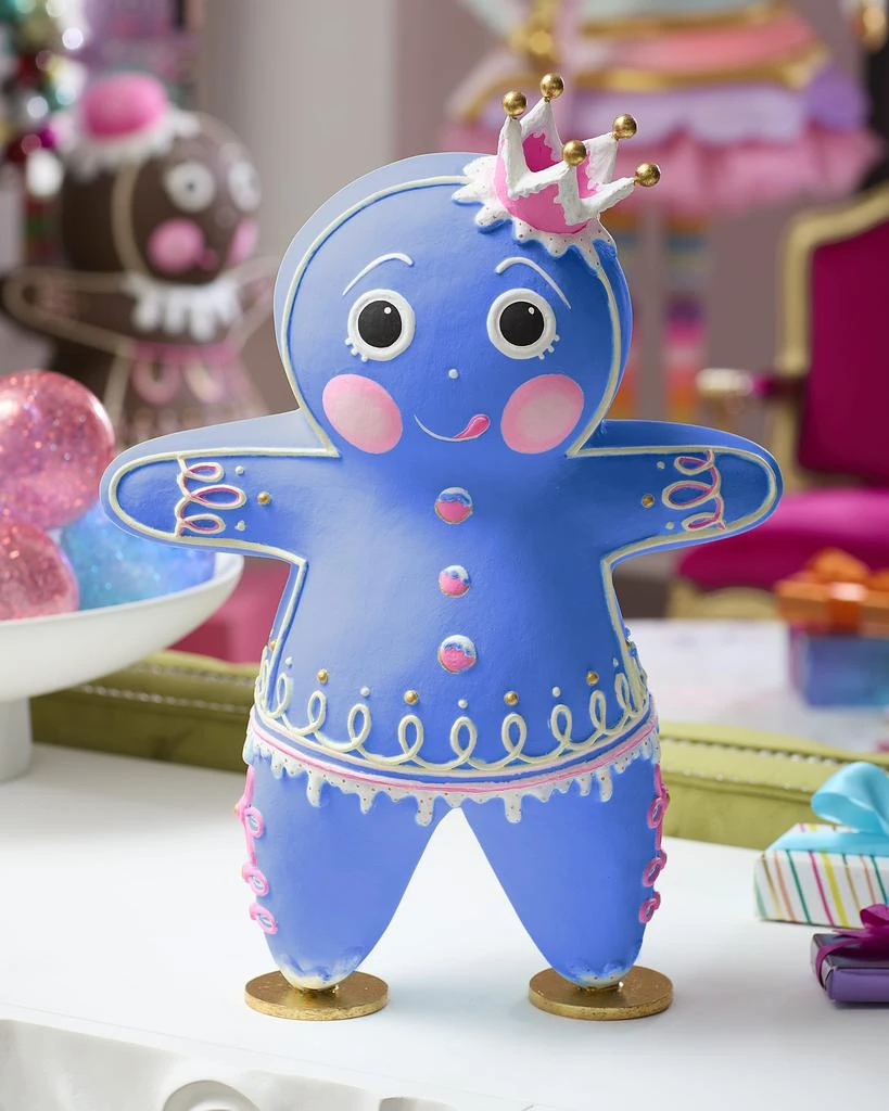 Glitterville Blue Rainbow Dippsy Gingerbread Figure, 18" 1