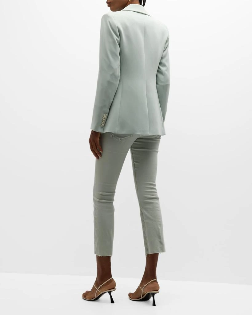 VERONICA BEARD Carly Kick-Flare Cropped Raw Hem Jeans 3