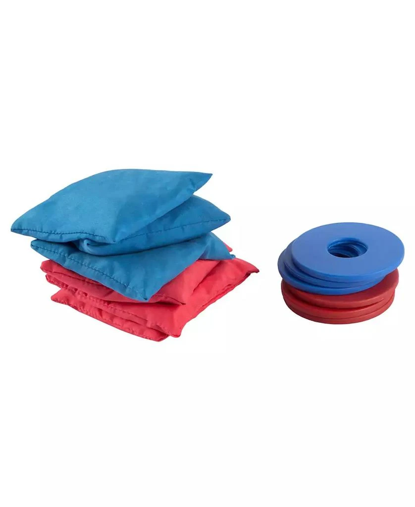 Trademark Global Hey Play 2-In-1 Washer Pitch And Beanbag Toss Set - Indoor Or Outdoor Wooden Classic Team Backyard And Tailgate Party Games For Kids And Adults 4
