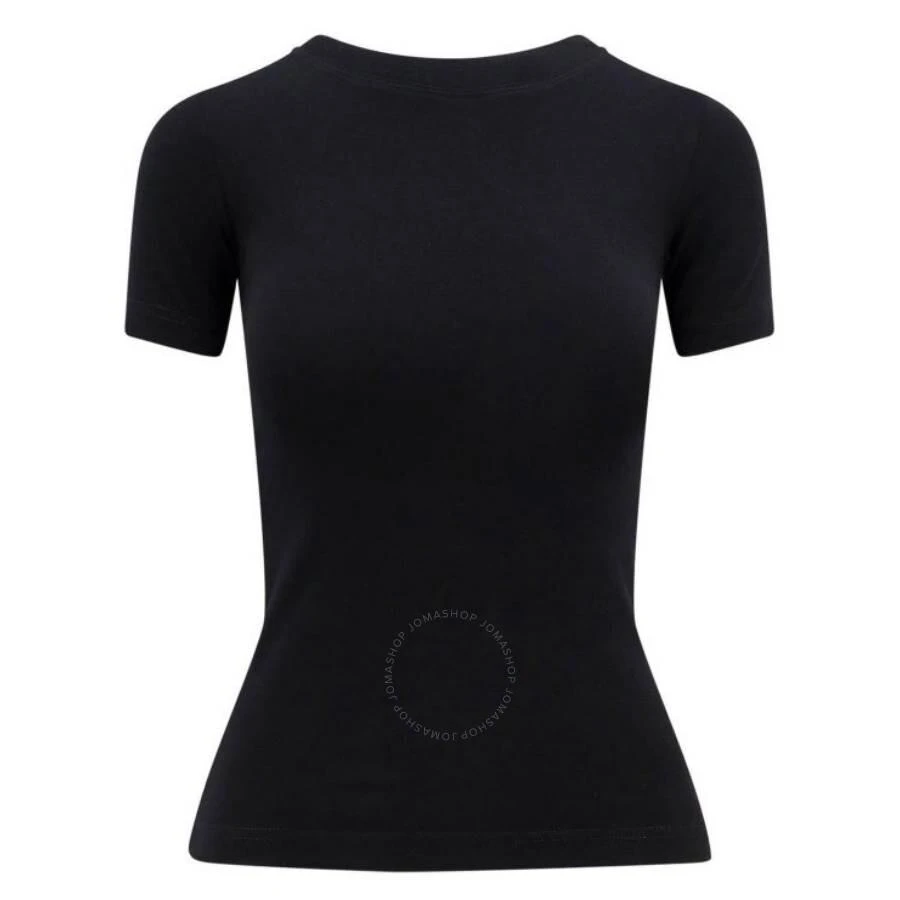 Balenciaga Rhinestone-Embellished Logo Fitted T-Shirt 1