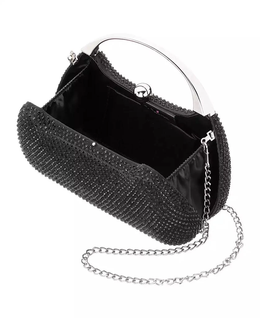Nina Crystal Minaudiere with Metal Handle 3