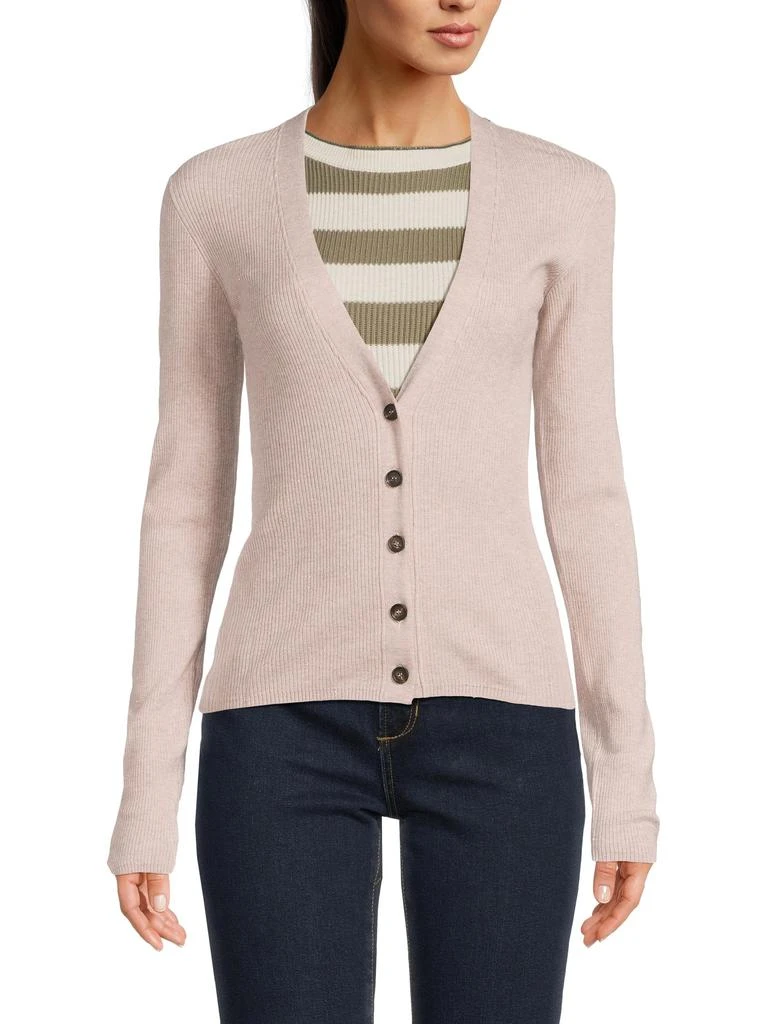 Brunello Cucinelli Rib-Knit Cashmere-Blend Cardigan 1