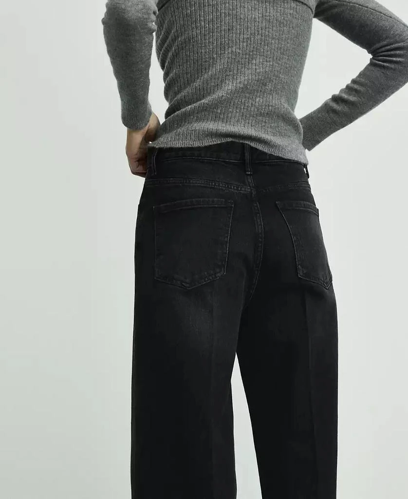 Mango Women's High-Waist Wide Leg Jeans 4