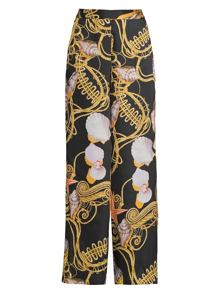 UNGARO Virginia Status Shell Print Pants 5