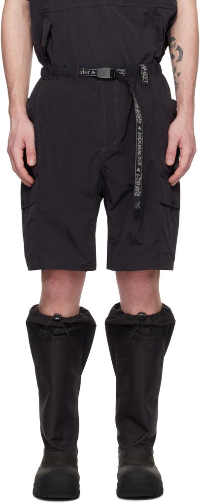 and wander Black Gramicci Edition Shorts