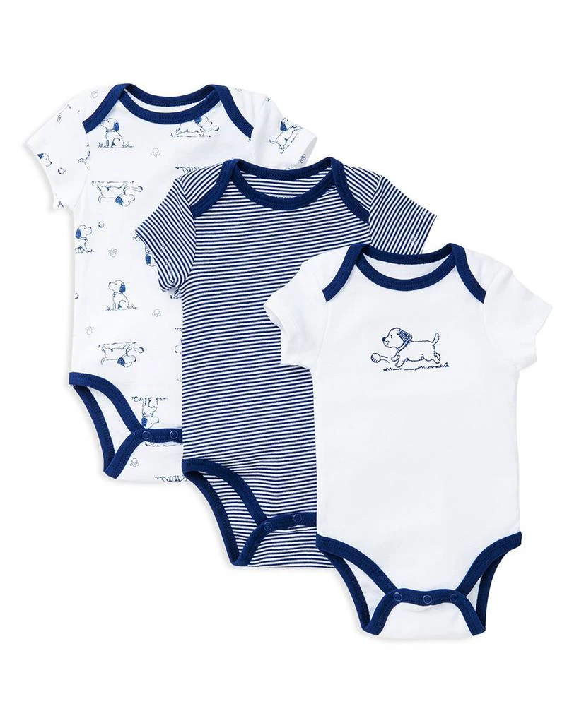 Little Me Boys' Puppy Bodysuit, 3 Pack - Baby 1