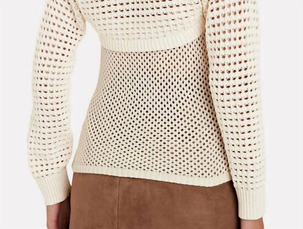 L'Agence Sammy Tank And Shawl In Ivory 2