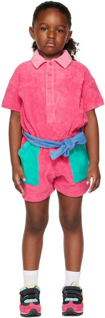 Marc Jacobs Kids Pink Belted Romper 1