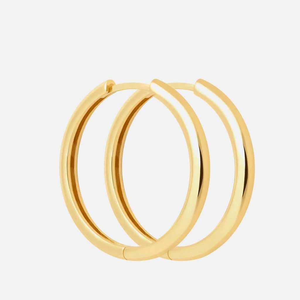 ASTRID & MIYU Women's Simple Hinge Hoops In Gold - Gold 1