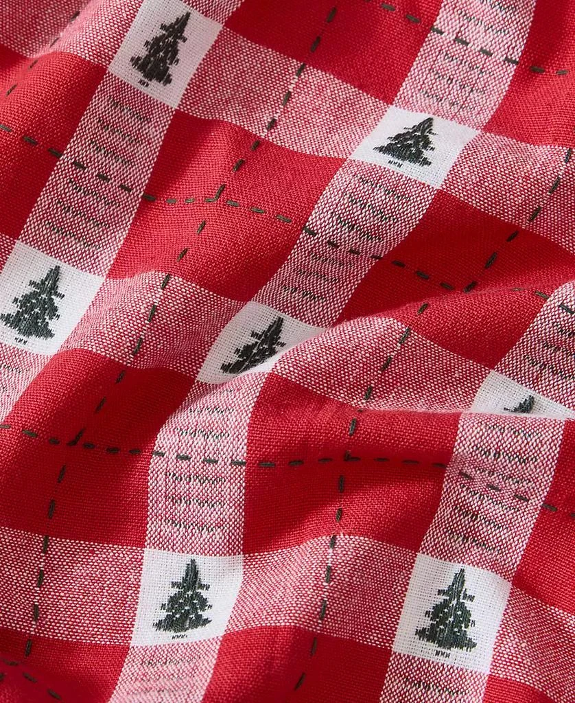 Elrene Sherwood Tree Dobby Cotton Rectangle Tablecloth, 84"x 60" 3