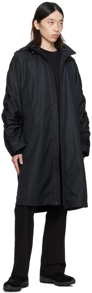 Wooyoungmi Black Ruched Coat 4