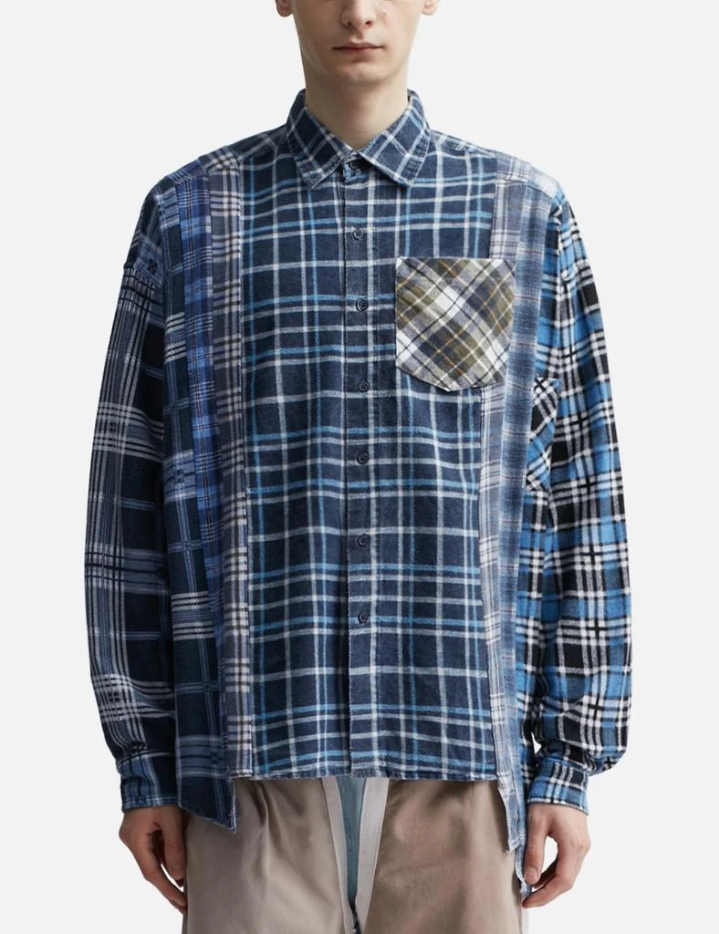Needles FLANNEL SHIRT - 7 CUTS WIDE SHIRT 3