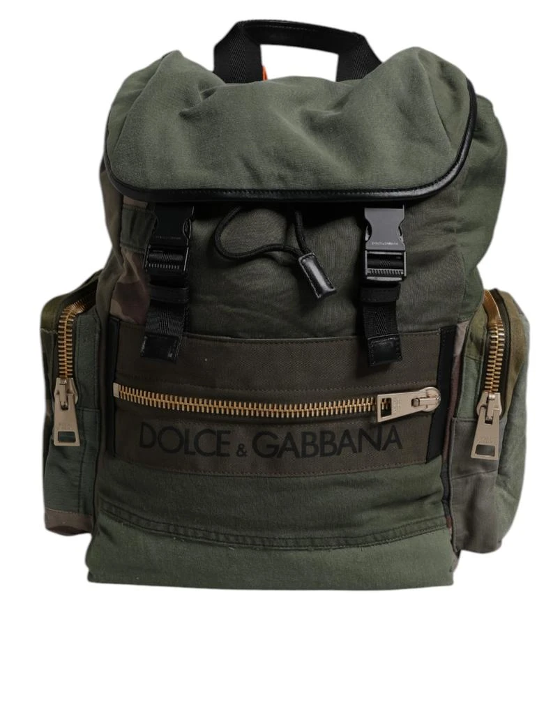 Dolce 
Gabbana Military Patchwork Travel Backpack Men
s Bag