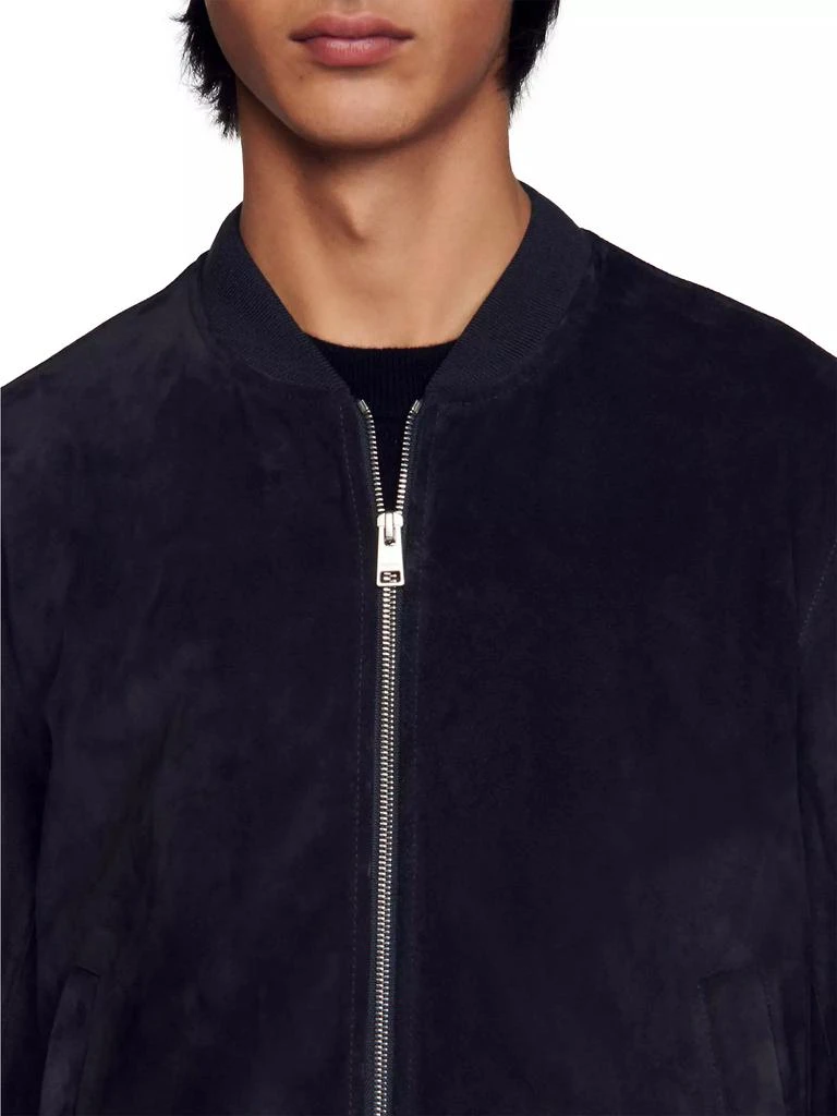 Sandro Suede Leather Jacket 7
