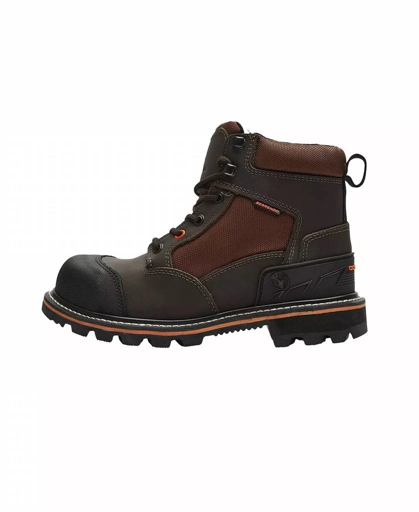 NEW BERRENDO steel toe work boots in brown Berrendo Work Boots 6 main image 4